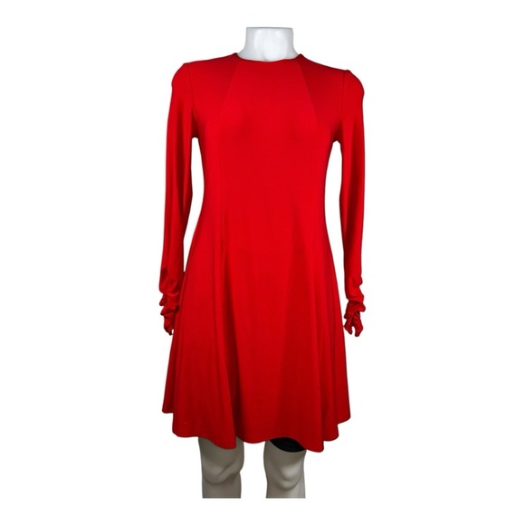 Ralph Lauren Long Sleeve Dress in Classic Red Size 6P - Picture 1 of 9
